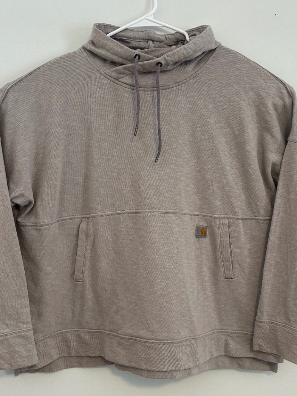 Carhartt Hoodie Sweatshirt Women's XXL Light Purple Relaxed Fit Long Sleeve